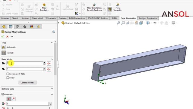 Solidworks flow simulation 13| Fully developed flow in a channel смотреть онлайн