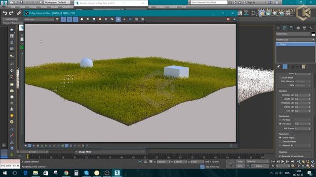 How to get Realistic Grass in 3ds max & Vray fur "texture camera Render setup" смотреть онлайн