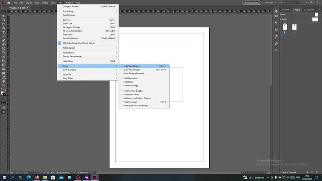 How To Hide Blue Lines Adobe InDesign Tutorial смотреть онлайн