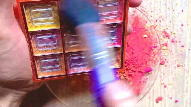 Slime Coloring with Makeup ! Mixing Neon Eyeshadow + Lipstick into Clear Slime | Satisfying ASMR !! смотреть онлайн