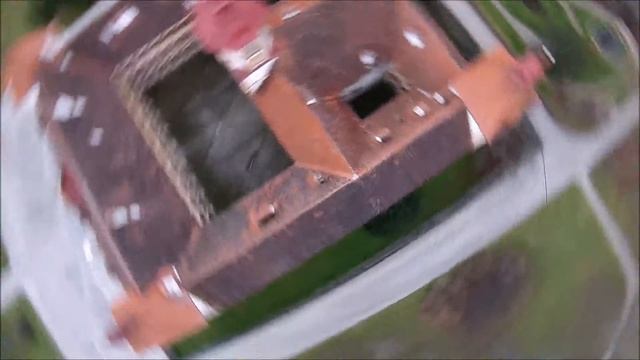 DJI Phantom 2 Vision+ V3.0 Test Flight (gate-to-gate) Above Schloss Eggenberg In Graz, Austria