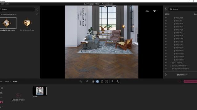 Twinmotion 2022.1 [ Path Tracing ] Living room смотреть онлайн