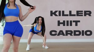 Chloe Ting -Killer HIIT Cardio Workout to Burn Fat & Calories - 25 Min No Equipment