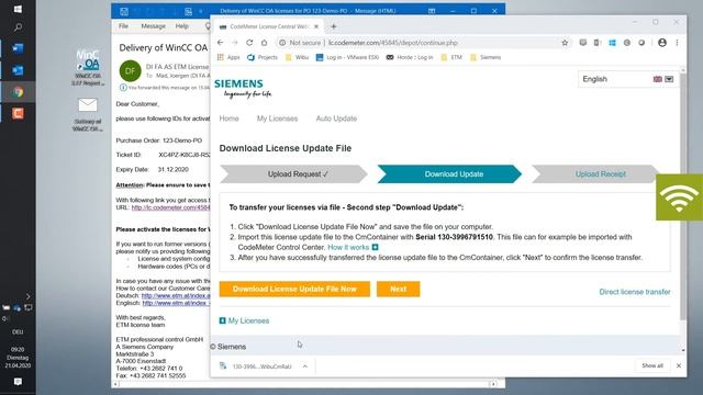 WinCC OA License Activation Offline Procedure – License Re-host смотреть онлайн