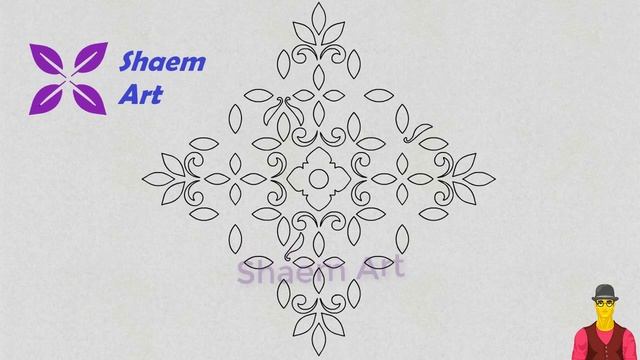 Hand Embroidery | Flower Design 119 | Nokshi Katha Design | Shaem Art смотреть онлайн