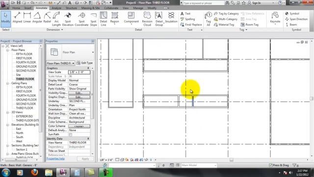 Autodesk Revit 2012 for Interior Architects - Week 03 смотреть онлайн