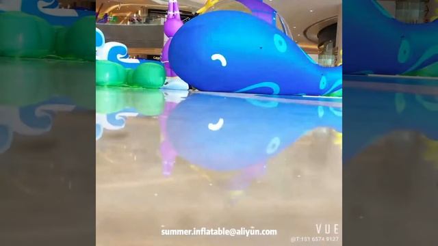 infltable giant whale cartoon inflatable fish animal for marine theme model смотреть онлайн