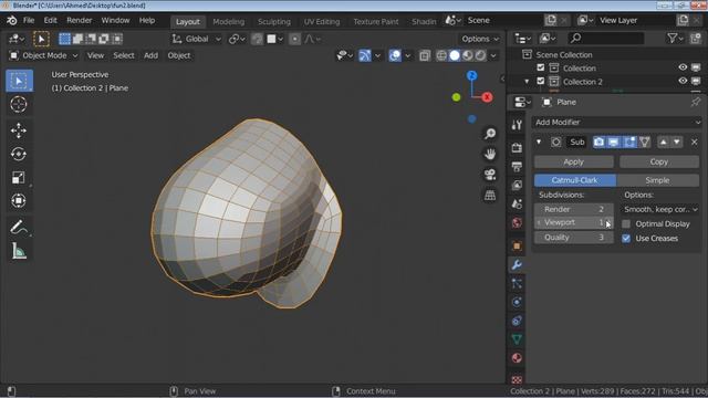View smooth subdivision wireframe in Blender Like Maya смотреть онлайн