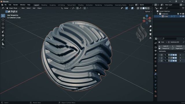 Blender Displace Modifier