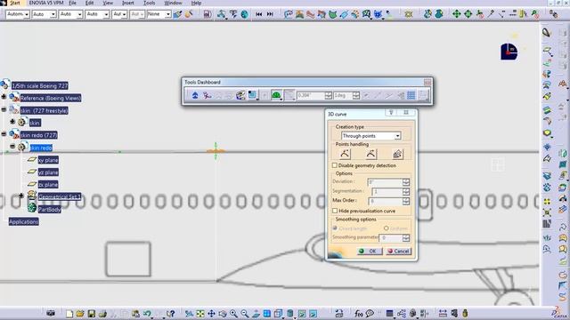 Boeing 727 Catia construction part 1.mp4 смотреть онлайн