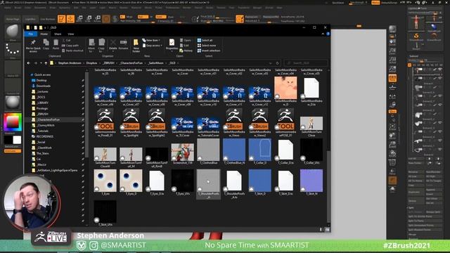 No Spare Time with SMAARTIST - Stephen Anderson - ZBrush 2022 смотреть онлайн