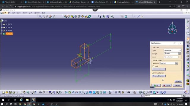 RUAT CATIA Workshop1 || 2021-2022 смотреть онлайн
