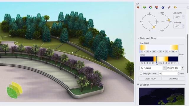 Shadow Visualization of a Landscape Model Using Rhino and Lands Design смотреть онлайн