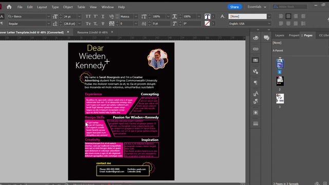 Cover Letter and Resume Design | Adobe InDesign Workshop at Shift Retail Lab смотреть онлайн