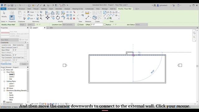 Revit Course 2 Architecture: placing the external walls смотреть онлайн