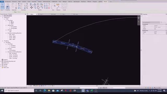 How to create HVAC Curved Linear Slot Diffuser in Revit смотреть онлайн