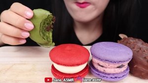 ASMR RAINBOW MACARON, MAGNUM ICE CREAM 무지개 마카롱, 매그넘 아이스크림 먹방 EATING SOUNDS