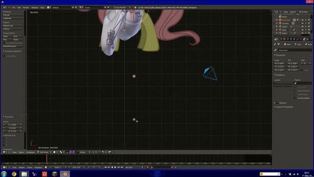 MLP Blender Tutorial FLUTTERSHY 04 смотреть онлайн