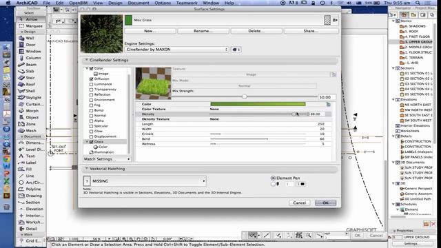 ARCHICAD CINE RENDER SURFACES MATERIALS смотреть онлайн