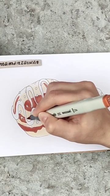 Нарисуем яркие пончики? 😉 Быстрый скетч маркерами