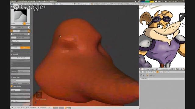 Sesión 2: IHMAN 3D School Scultp personaje con Blender смотреть онлайн