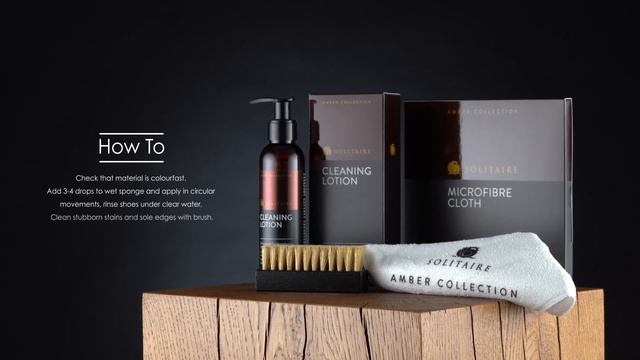 Solitaire Amber Collection Shoe Care CLEANING LOTION SET смотреть онлайн