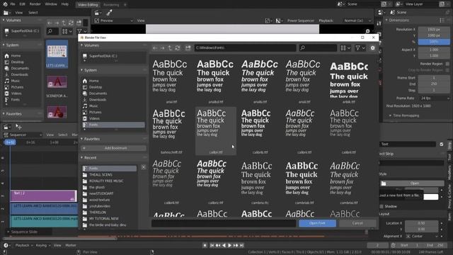 BLENDER VIDEO EDITOR-Tutorial  How To Add Subtitle In Blender Video Editor