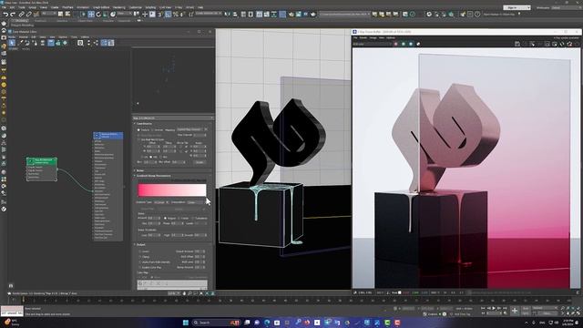 V-ray Glass material | in 3Dsmax смотреть онлайн