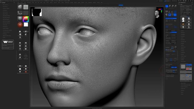Using Displacement in ZBrush | Realistic Character Creation UE4 1-8 смотреть онлайн