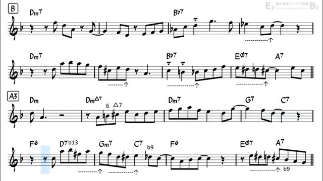 In Walked Bud - Backing Track with Sheet Music for Alto Sax смотреть онлайн