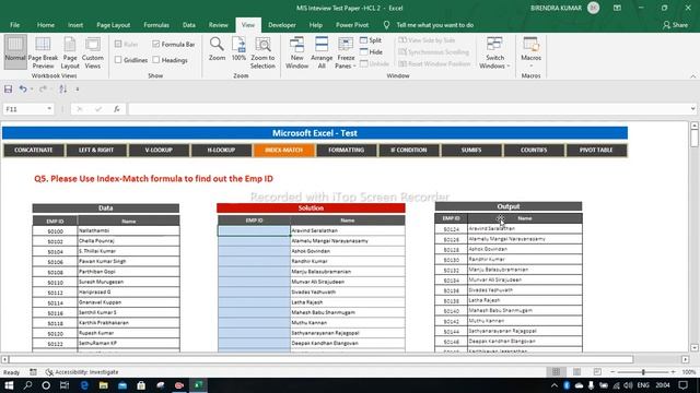 #Interview #MIS Executive Interview Questions and Answers How to Crack MIS Excel Interview? In Hind смотреть онлайн