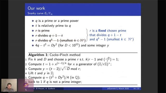 zkSummit: A new optimized elliptic curve for one layer proof composition - Youssef El Housni (EY) смотреть онлайн