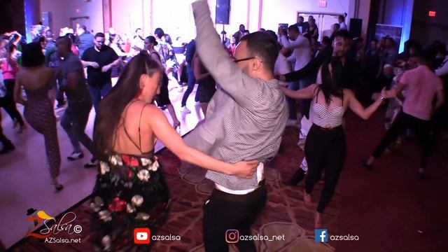 Alyssa Chriqui & Marco Lio Social Salsa Dancing @ 2019 Vegas Salsa Congress!