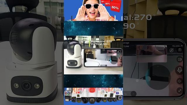 CS995DR  Vstarcam Indoor Dual Lens Camera#ipcamera #cctv