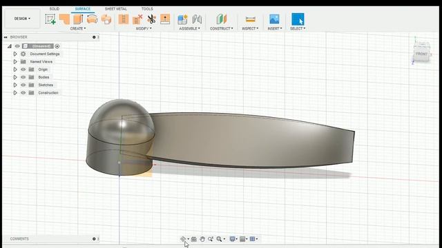 propeller screw tutorial Fusion 360 surface [Beginner] смотреть онлайн