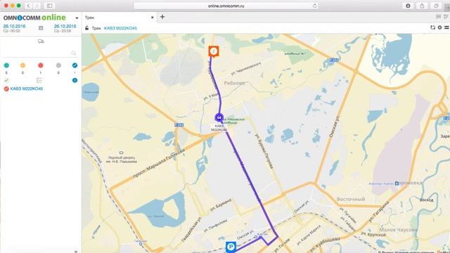 Школьные автобусы под контролем Omnicomm Online смотреть онлайн