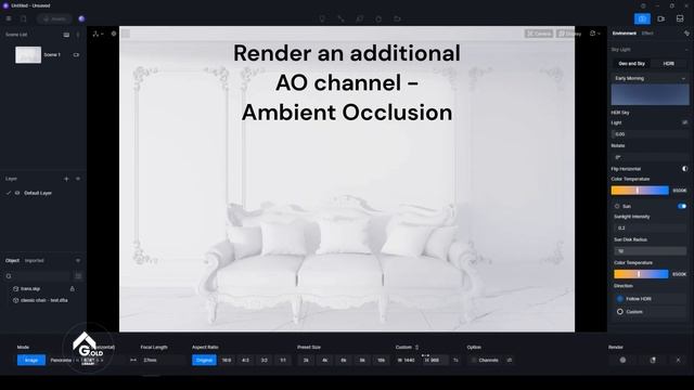 TOTURIAL - Handling Blurry After Render with Ambient Occlusion Layer смотреть онлайн