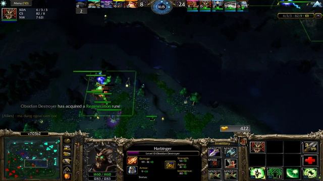 DOTA 1 Obsidian Destroyer Harbinger GAMEPLAY смотреть онлайн
