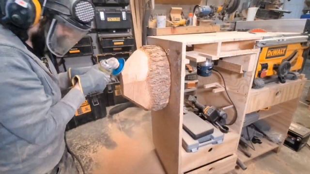 How to make a GIANT mushroom from firewood! смотреть онлайн