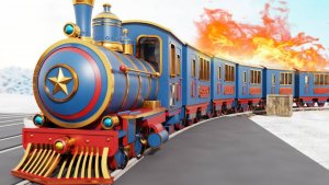 Мультики про поезда. Дети спасают поезд от схода с рельсов! 🚂💥 Мультики для детей смотреть онлайн