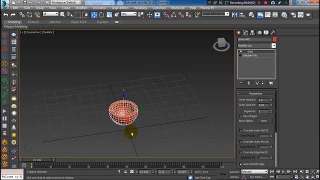 Cara menebalkan objek shape di 3ds max- modifikasi shell смотреть онлайн