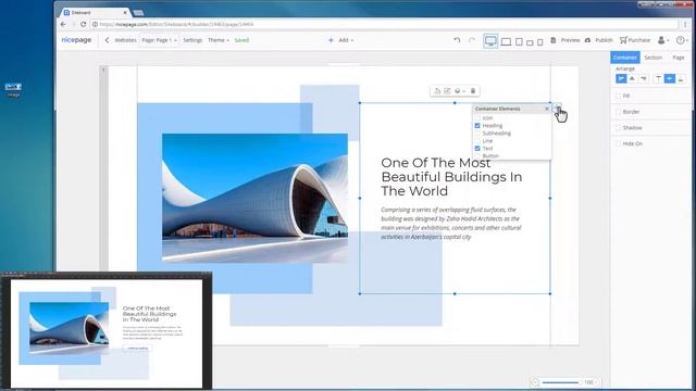 Web Design In Minutes - Beautiful Building