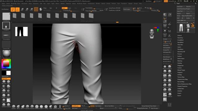 Folds Constructor For Zbrush. смотреть онлайн
