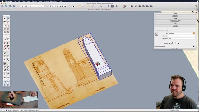 Modeling the Sydney Harbour Bridge in SketchUp Live! смотреть онлайн