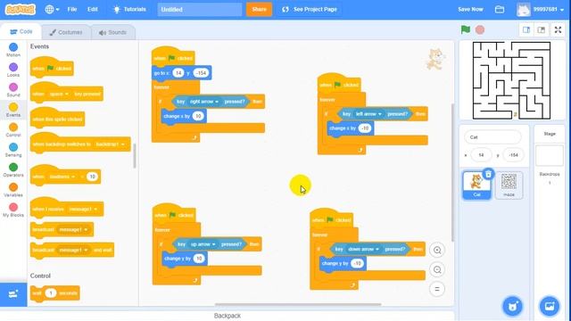 Scratch Maze game, part 2-EHMS-Scratch-24 смотреть онлайн