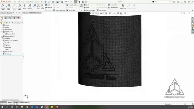 How To Create A Lithophane In SOLIDWORKS And 3D Print It смотреть онлайн