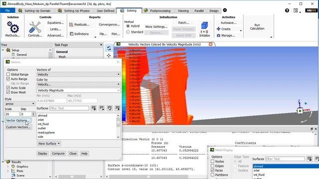 Post processing tutorial on Ansys Fluent смотреть онлайн