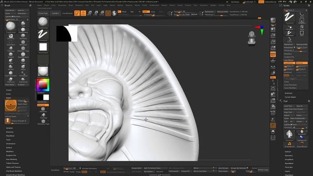 Zbrush Shroom sculpting and painting смотреть онлайн