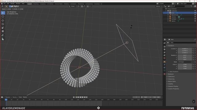 ABSTRACT RING LOOP | BLENDER TUTORIAL смотреть онлайн