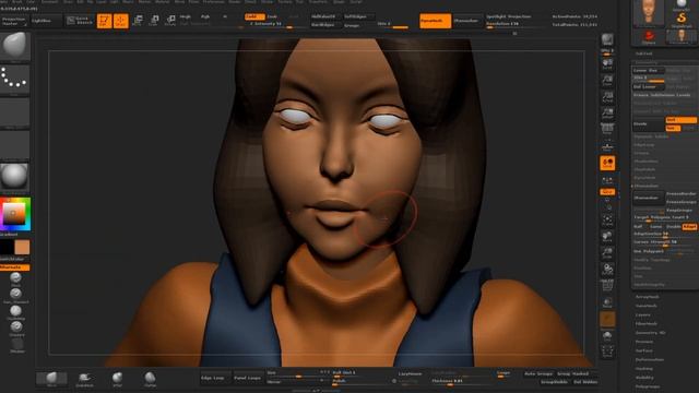 I blocked the shapes for next female character (Zbrush speedsculpt) смотреть онлайн